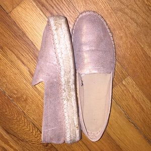 Gap Rose Gold Platform Espadrille size 6